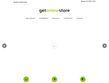 Tablet Screenshot of getonlinestore.com.au
